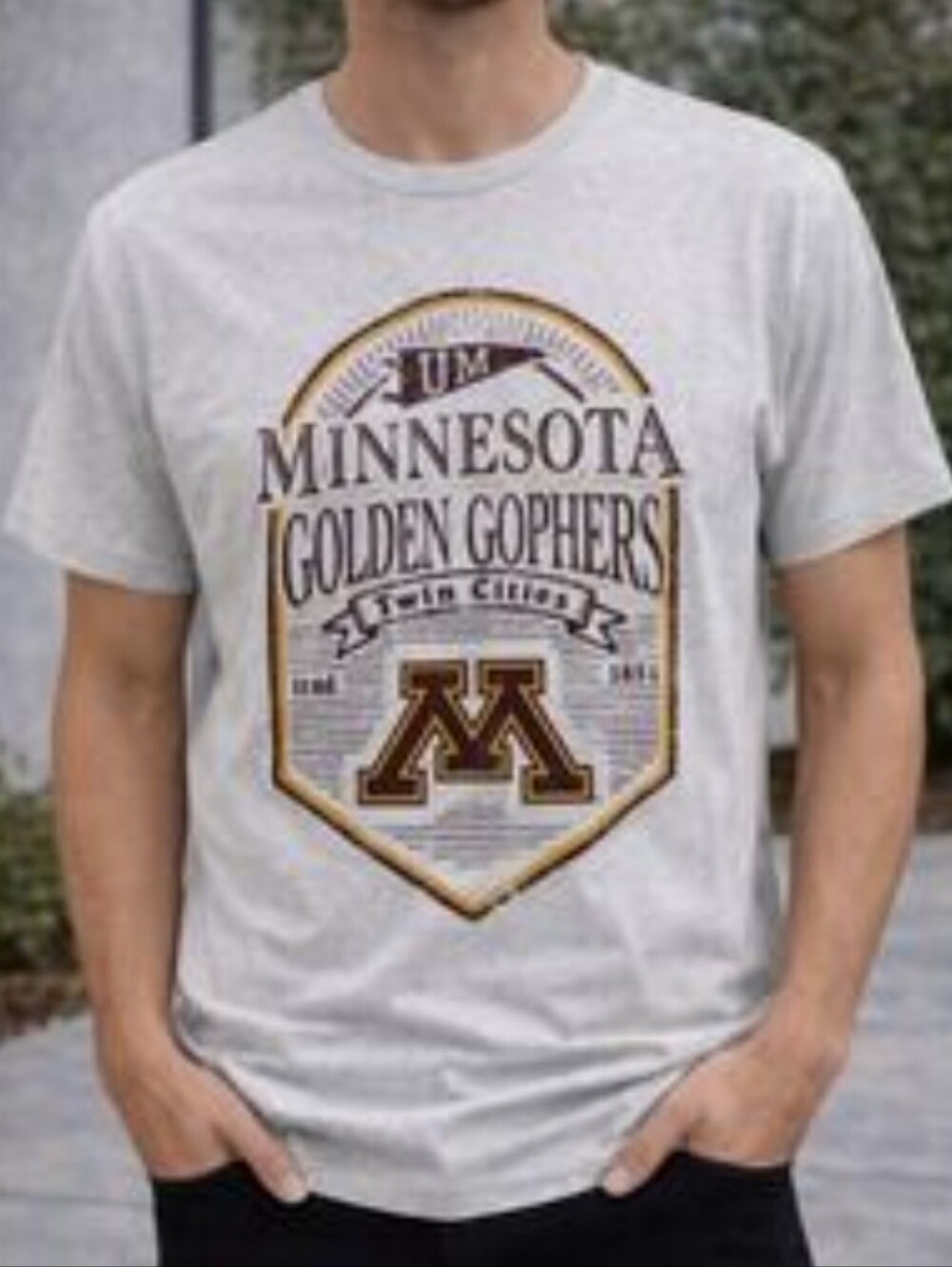 Champion Minnesota Golden Gophers Graphic Tee - Light Gray